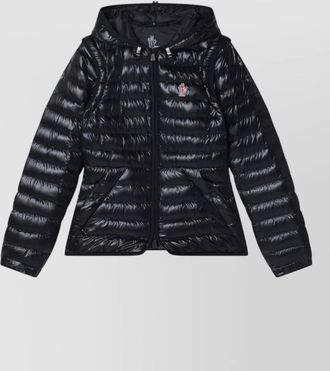 Moncler karura short transformable down hooded coat