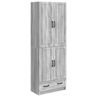 vidaXL Juego De Armarios 2 Pcs Sonoma Gris Madera De Ingenier&iacute;a Vidaxl