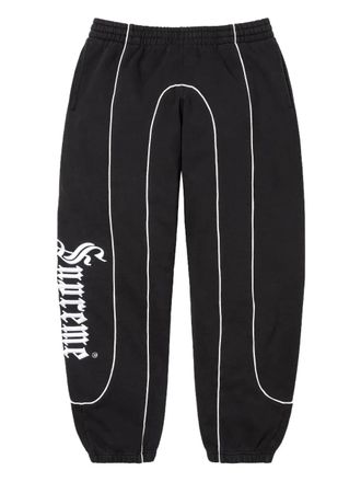 SUPREME Curve Piping track pants - Black