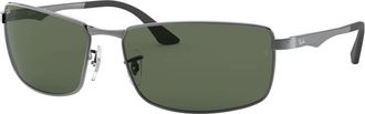 Ray-Ban RB 3498 Zonnebril - unisex - Zonnebrillen - Grijs - 61 MM - Accessoires