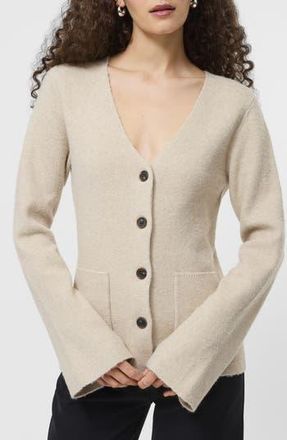 French Connection Ellie V-Neck Cardigan in Oatmeal at Nordstrom Rack, Size X-Small