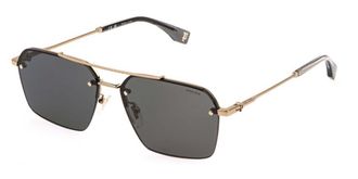 Police SPLQ90 FORCE 9 08FE Mens Sunglasses Gold Size 59