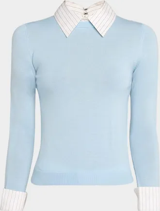 Alice & Olivia Porla Collared Sweater