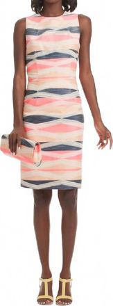 Trina Turk Kurdson Sleeveless Sheath Mini Dress In Multicolor