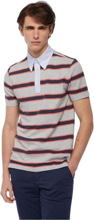 Brooks Brothers Rugby Gestreept Piqu&eacute; Polo Shirt - Heren - Polos - Veelkleurig - S - Katoen - Tops
