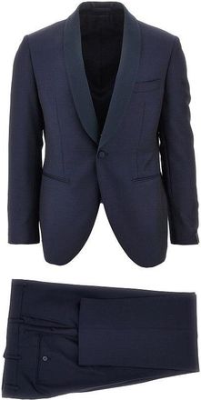 Lubiam Wool suit with satin details Man 50