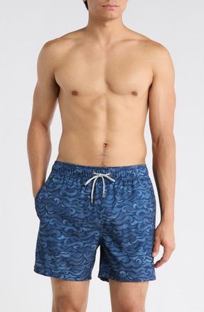 Vintage Summer Swimwear 4-Way Stretch Volley Swim Trunks in Navy at Nordstrom Rack, Size Xx-Large