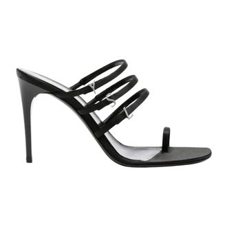 Saint Laurent Dames, Schoenen, Zwart, Maat: 36 1/2 EU Satijn