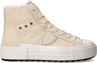 Philippe Model Sneakers Paris Haute Tennis - Dames - Sneakers - Beige - 40 EU - Katoen - Schoenen