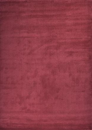 Nazar Rugs Alfombra lisa de pelo corto - roja - 160x230 cm
