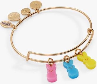 Alex and Ani PEEPS Bunny Multi-Charm Bangle in Gold at Nordstrom