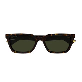 Gucci Lettering Large Sunglasses - unisex - Gucci - Sunglasses - Brown - 55 MM - Accessories