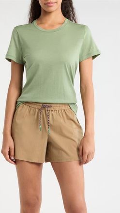 Smartwool Ultralite Short Sleeve Merino Wool Blend T-Shirt in Green Tea at Nordstrom, Size X-Small
