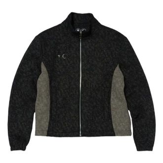 Thug Club Devil Peace Patch Knit Jacket Black TC25JK3203