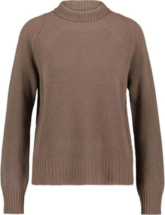 Dondup Polo Neck Jumper - Dames - Ronde hals truien - Bruin - 2XS - Wol - Truien & Vesten