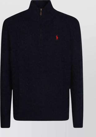 Polo Ralph Lauren cashmere wool cable-knit quarter-zip jumper