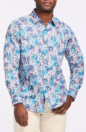 Robert Graham Elbert Cotton Button-Up Shirt in Multi at Nordstrom Rack, Size Xx-Large