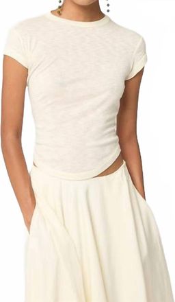 The Line By K Womens Lavi T Shirt In Vanilla