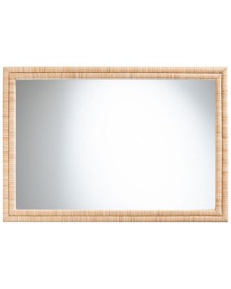 Baxton Studio Canan Grasscloth Wall Mirror