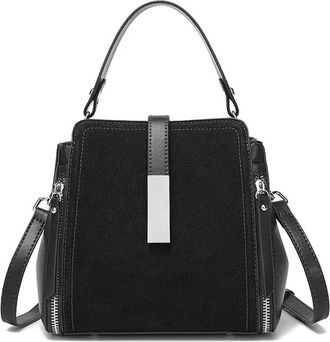 Generic JCVBN Winter Womens Vintage Natural suede Leather Shoulder Bags Ladies Luxury Designer Cowhide Handbags Female Crossbody Bag