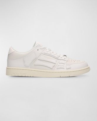 Amiri Mens Skel Top Tonal Leather Low-Top Sneakers