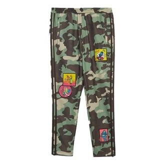 adidas Mens adidas originals x JEREMY SCOTT Crossover Camouflage Sports Pants/Trousers/Joggers Green H53372