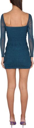 Self Portrait Sweetheart Neckline Mini Dress - Blue