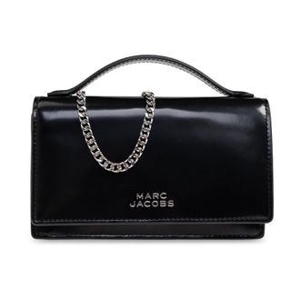 Marc Jacobs The Glam Mirror Mini Bag - Dames - Handtassen - Zwart - ONE Size - Leer - Tassen