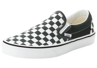 Vans Sneaker VANS Classic Slip-On, Damen, Gr. 45, prm, color theory checkerboard scarab, Textil, Schuhe Sneaker