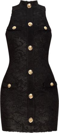 Balmain Abito corto Baroque Bouclette - Nero