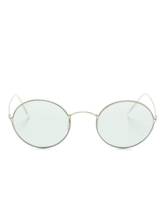 Giorgio Armani Zonnebril met rond montuur - Zilver