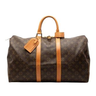 Louis Vuitton Pre-owned Weekend Bags, female, Brown, Size: ONE SIZE Pre-owned Keepall 45