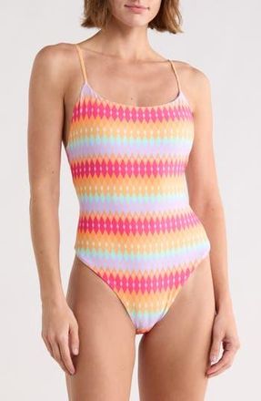 Maaji Luster One Piece Swimsuit in Pink at Nordstrom Rack, Size Medium