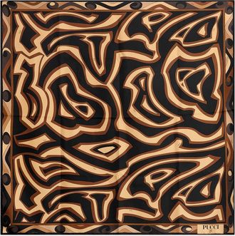 Pucci Passepartout Silk Twill Foulard Scarf