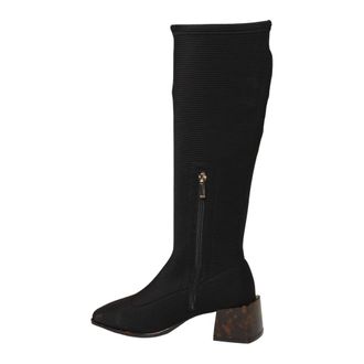 Gioseppo Lange Elastische Laars - Dames - Schoenen - Zwart - Maat: 39 EU Leer