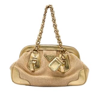 Prada Borsa a spalla vintage Pre-owned - - Pre-owned - Donna - Beige - ONE SIZE
