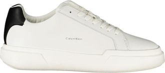 Calvin Klein Mens Low Top Laceup Sneakers - White - Size EU 40