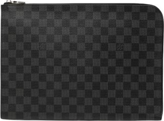 Louis Vuitton Pre-owned Clutches, female, Black, Size: ONE SIZE Pre-owned Canvas Clutch