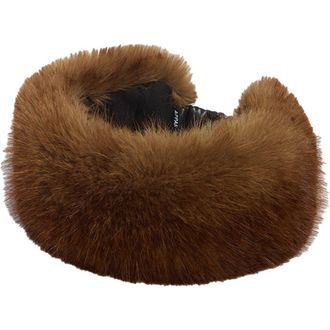 Apparis Eleni Pluche Faux Fur Headband in Mink at Nordstrom, Size One Size Oz