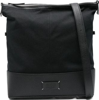Maison Margiela Grained Panel Schoudertas - Dames - Schoudertassen - Zwart - ONE Size - Tassen