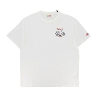 MC2 Saint Barth T-Shirts, male, White, Size: XL Classic Cotton T-shirt and Polo
