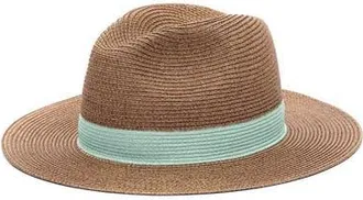 Lastelier Portofino Straw Hat Pistacchio Green in Pastel Green at Nordstrom, Size Medium