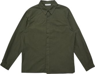 Ymc You Must Create Overhemden, Heren, Groen, S, Camicia Minimal