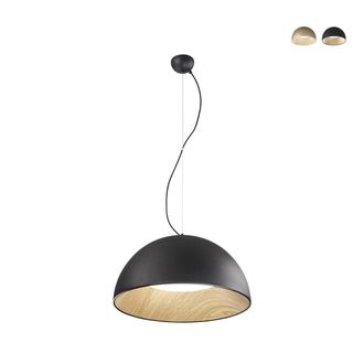 Luce-Ambiente-Design L&aacute;mpara Colgante Moderna Led De Metal Con Luz Regulable Coco - Negro