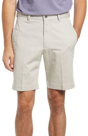 Berle Charleston Khakis Flat Front Chino Shorts in Stone at Nordstrom, Size 32