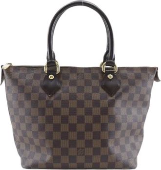 Louis Vuitton Tweedehands Canvas Louis Vuitton tassen - Dames - Vintage Shopper - Bruin - ONE Size - Vintage