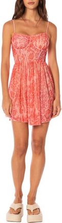 Maaji Blooming Days Fit & Flare Minidress in Bright Red at Nordstrom, Size Medium