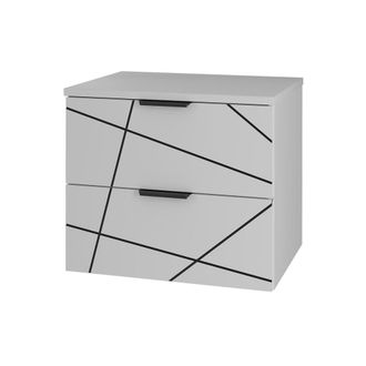 Petits Meubles Mueble bajo lavabo 60cm encimera paneles de melamina y mdf blanco