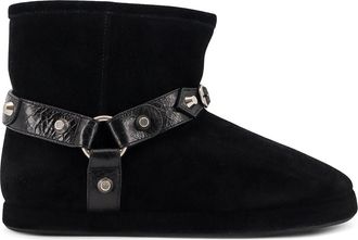 Balenciaga Alaska Soft Bootie Boots In Leather And Wool
