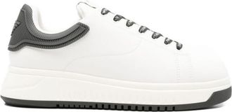 Emporio Armani Grey Leather sneakers